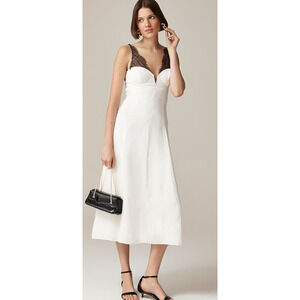 J Crew Collection Lace Tim Dress 10 Cream White NWT CI876 J.Crew Bridal Wedding